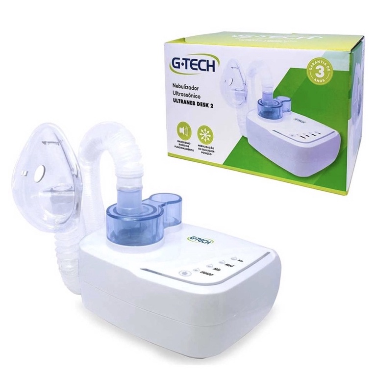 Inalador Nebulizador G-Tech Desk2 Utrassonico Silencioso Sistema Ultraneb Bivolt em Oferta na Shopee