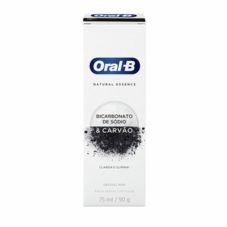 Creme Dental Oral-B Natural Essence Bicarbonato De Sódio e Carvão 90g