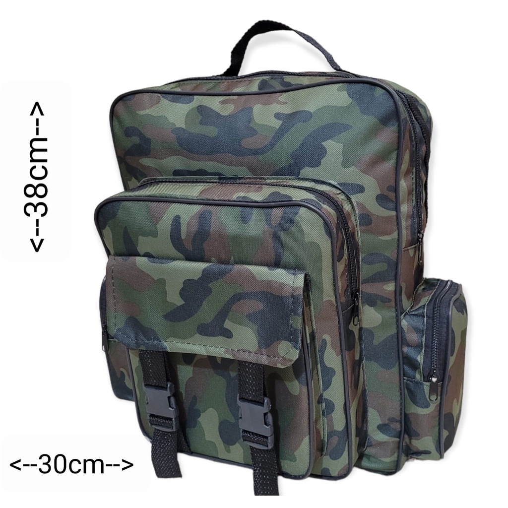 MOCHILA M6 S/S CAMUFLADA MÉDIA PARA PESCA, ESCOLAR E LAZER