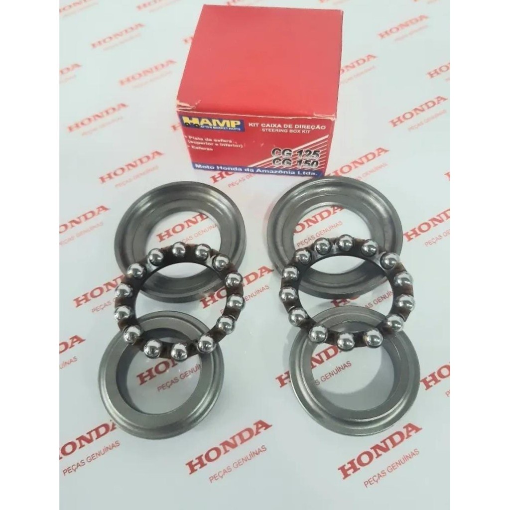CAIXA DE DIREÇÃO PARA TITAN E FAN/ 160 150 E 125 HONDA (HAMP) Esfera