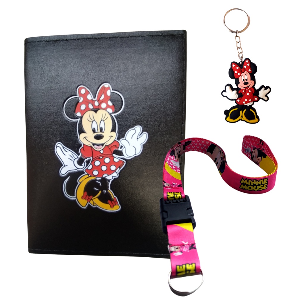 Kit Carteira Porta Documento + Cordão Pescoço Moto Fecho Engate Rápido  + Chaveiro Emborrachado Personagem em Oferta na Shopee