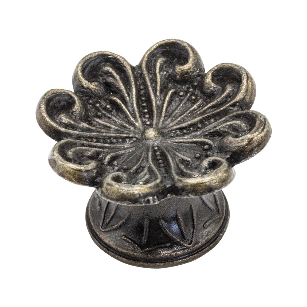 Puxador De Armário Vintage Capri Flor Gaveta Comoda Moveis