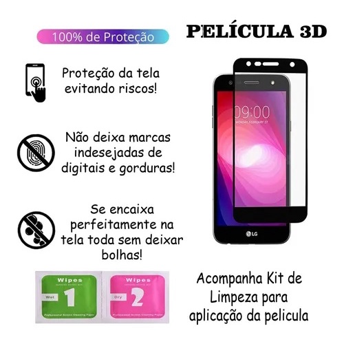 PELICULA DE VIDRO TODOS LG K22 /K21 PLUS / K40s / K41s / K71 / K12 MAX / K10 / K10 2017 / K12 PLUS / K51s / K9 TV / K50s / K52 / K62 / K61