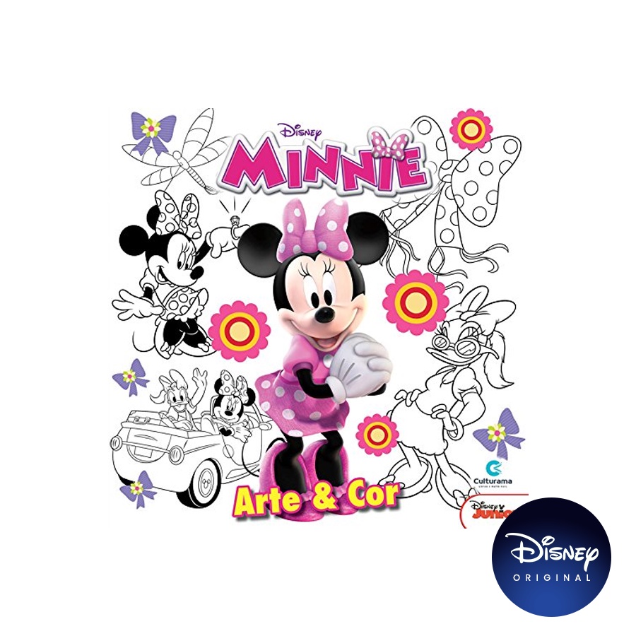 Livro Arte E Cor Disney Minnie - 01 Unidade - Culturama - Rizzo em Oferta na Shopee