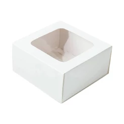 Caixa Gaveta Visor Nº1 - 8x8x4cm Branca 10un - Assk Rizzo