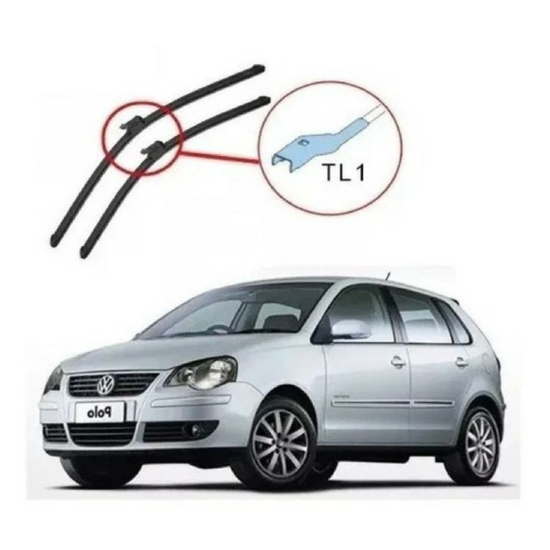 Par Palheta Limpador Parabrisa Dianteiro Polo Sedan Hatch 2010 a 2015 em Oferta na Shopee
