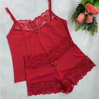 Pijama Feminino Baby Doll Camisete Short Doll