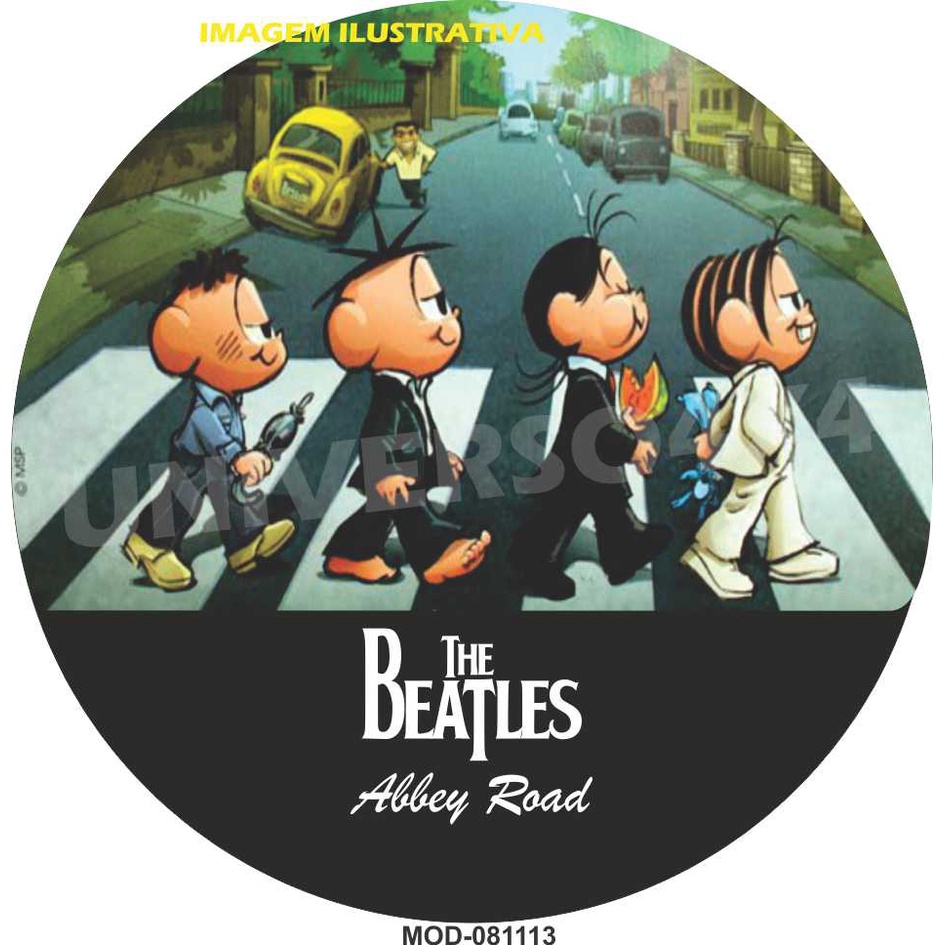 Capa Estepe Personalizada Aircross Crossfox Doblo Ecosport Jimny Jeep Tr4 Turma d Mônica Beatles M11