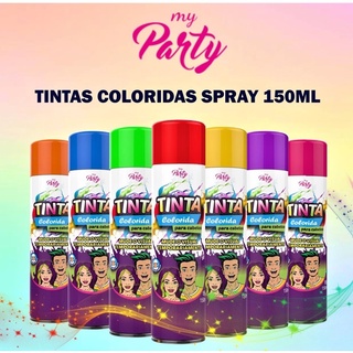 Tinta Spray Temporária para Cabelo My Party