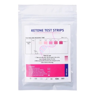 100 Fitas Para Teste De Cetose Dieta Queima De Gordura em Oferta na Shopee