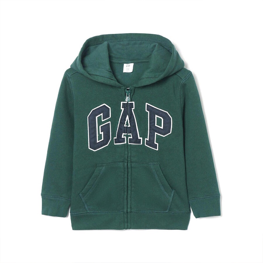 Casaco Moletom Gap Masculino Flanelado Para Bebe Com Bolso E Ziper Verde Escuro Shopee Brasil