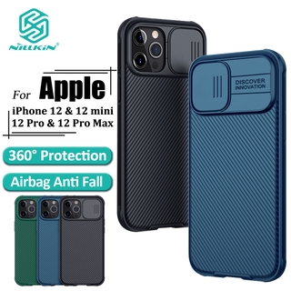 Nillkin Caso Pc Luxo Para Iphone 12 / 12 Pro / 12 Mini / 12 Pro Max Camshield Pro Com Câmera De Proteção Privacidade Slide