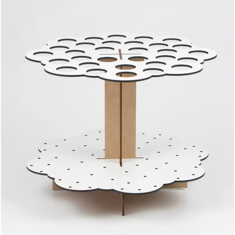 Display Porta Pirulitos E Tubetes Mdf Branco