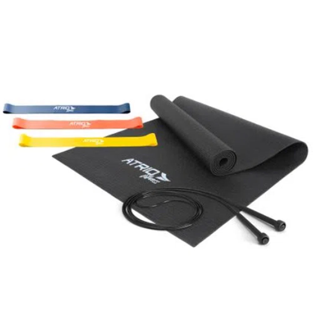 Kit Treino Corda, Elástico e Tapete Es357
