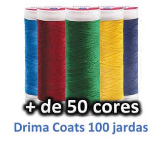 Linha para Costura Drima Coats 100 Jardas - Carretel Retrós de Linha 91,4 metros em Oferta na Shopee