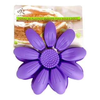 Forma De Silicone Para Bolo Torta Pão Margarida Grande