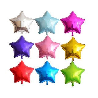 5 Balão Estrela Metalizado 45cm Decoração Festa 1580C