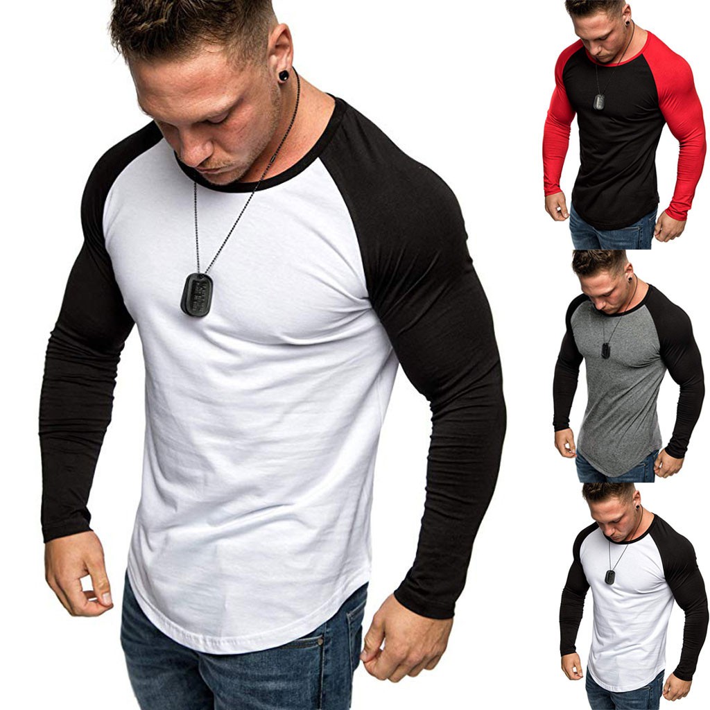 Blusa Masculina Manga Longa Raglan em Oferta na Shopee