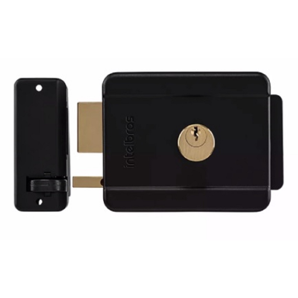 Fechadura de Sobrepor Eletrica Eletronica Fx 500 Intelbras Para Portão Interfone Video Porteiro