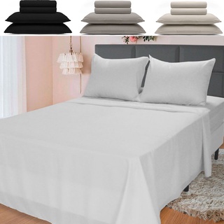 Jogo De Cama Lençol Queen Antialérgico 4 Peças 158x198x30cm BF Colchões
