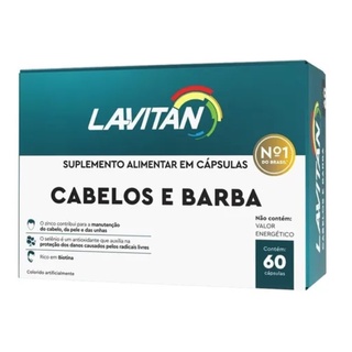 Lavitan cabelos hair e barba 60caps. @ @