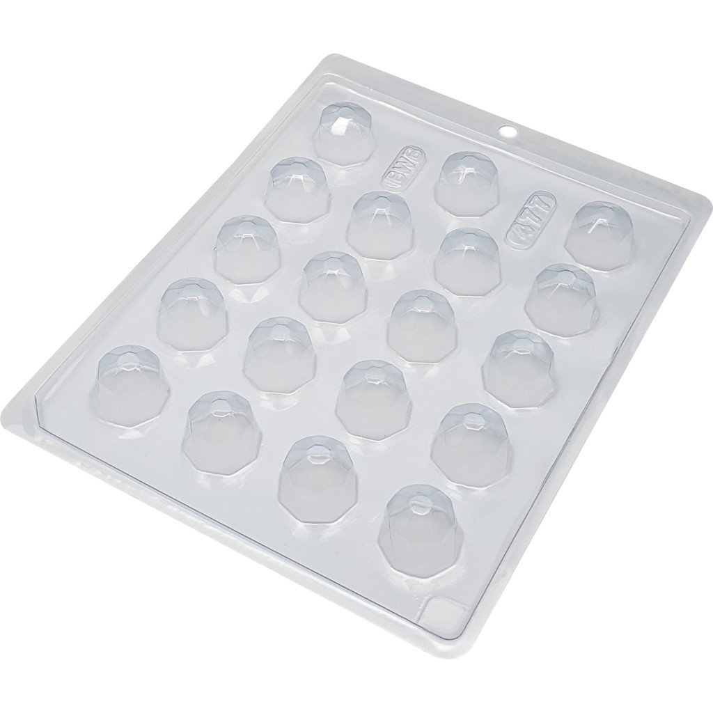 1~10 Forma Simples  Bombom Diamante 477 - (B7) em Acetato BWB Para Bombom e Confeitaria. em Oferta na Shopee