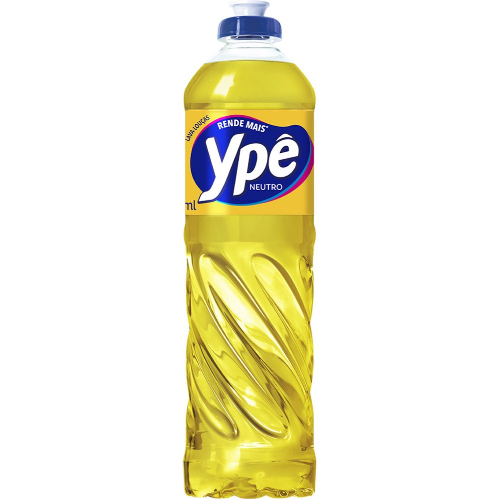 kit c/ 6 Detergente Líquido Ypê Neutro 500ml Limpeza Pronta Entrega