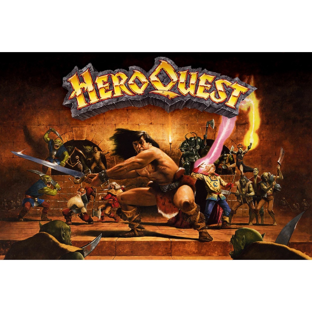 Heroquest - Kit Completo de miniaturas do jogo Hero Quest - Jogo Base. 35 Miniaturas Heróis e Monstros.