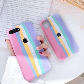 Capa Case Capinha Arco íris Rosa compatível com iPhone 7/8/7Plus/ 8 Plus/Xr /11/12