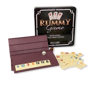 Jogo De Pedras Estojo Na Lata Rummy Game 106 Peças Hoyle em Oferta na Shopee