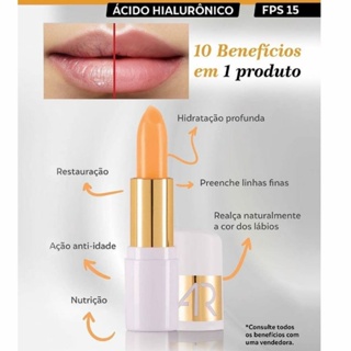 Balm Labial Ultra Regenerador Ácido Hialurônico FPS 15 AR  Abelha Rainha 3,5g em Oferta na Shopee