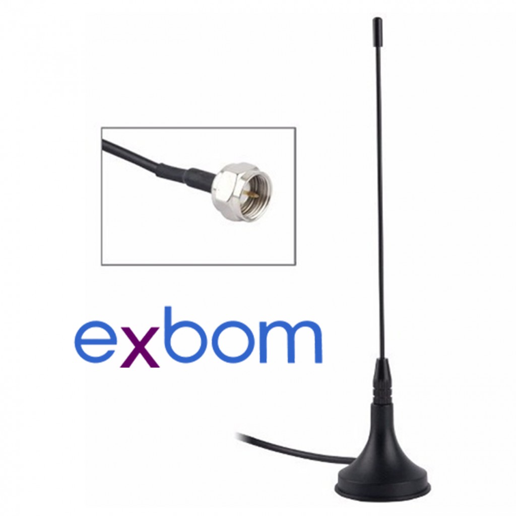 Mini Antena P/ Tv Digital Com Base Ima - Exbom