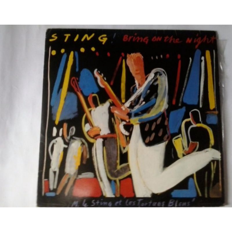 LP Duplo Sting bring on the night perfeito estado vinil e capa, com folder