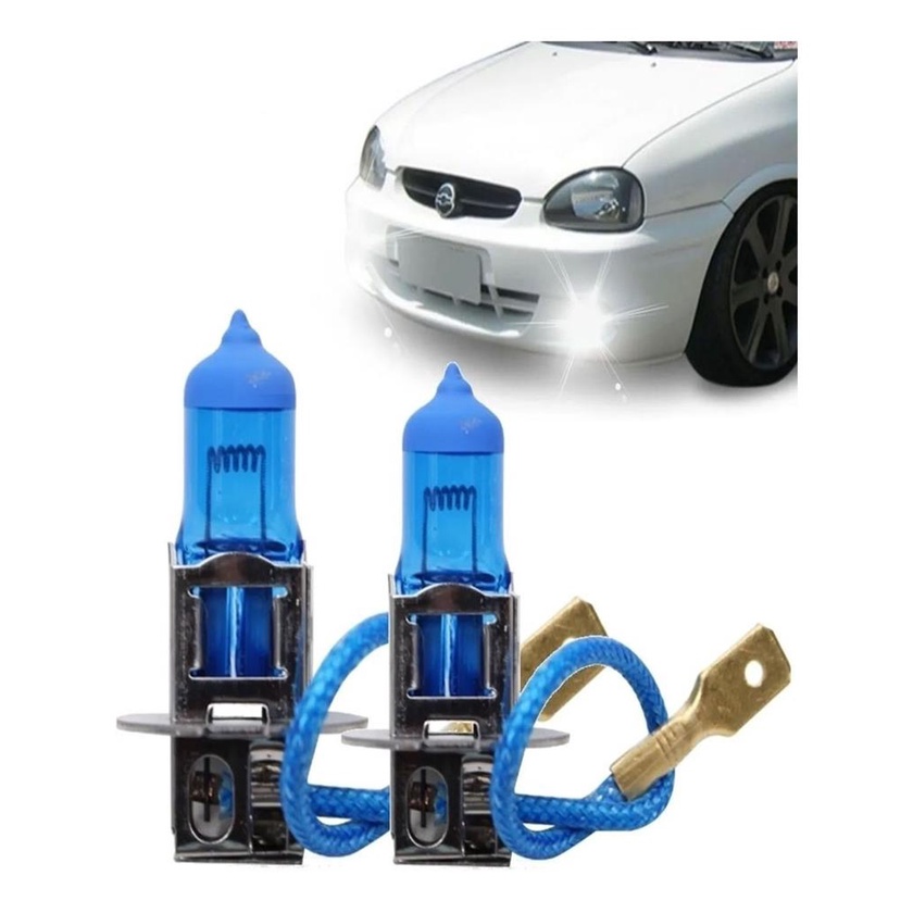 Par Lampadas Super Brancas Farol Milha Corsa Wind Super Wagon Pickup 1994 1995 1996 1997 1998 1999 2000 2001 2002
