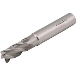 Fresa Topo Aço Rápido 10,00mm 4 Cortes Reto Haste 10mm DIN 844 Vonder