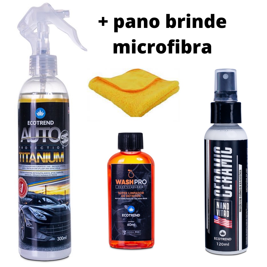 Auto Protection Titanium + Washpro + Ceramic Nano Vitro ECOTREND SOUTH AMERICA