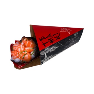 50 - EMBALAGEM TRIANGULAR - TEMAKI - AL-G38JP-50 em Oferta na Shopee