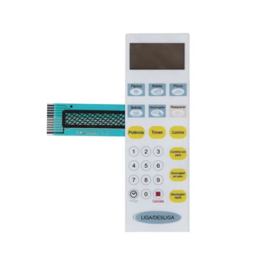 Membrana Teclado de Microondas Home Leader Hmo 28px60 / 30px60 Pequeno Novo