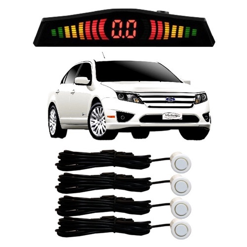 Sensor De Estacionamento Ré Fusion Todos Os Modelos Branco