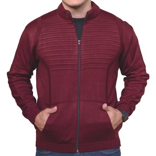 Cardigan Masculino Blusa De Frio Sueter Masculino Com Ziper E Bolso