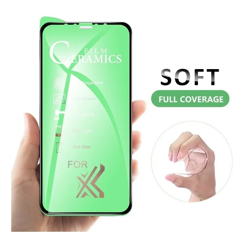 Película para Celular 5d Cerâmica Samsung Galaxy A5 2018 / A7 2018 / A8 Plus / A70 / A70s / J7 Pro / S8 Plus / S9 Plus / S10 / S20 / S20 Plus / S20 Ultra / Note 10 Plus / Note 20 Ultra