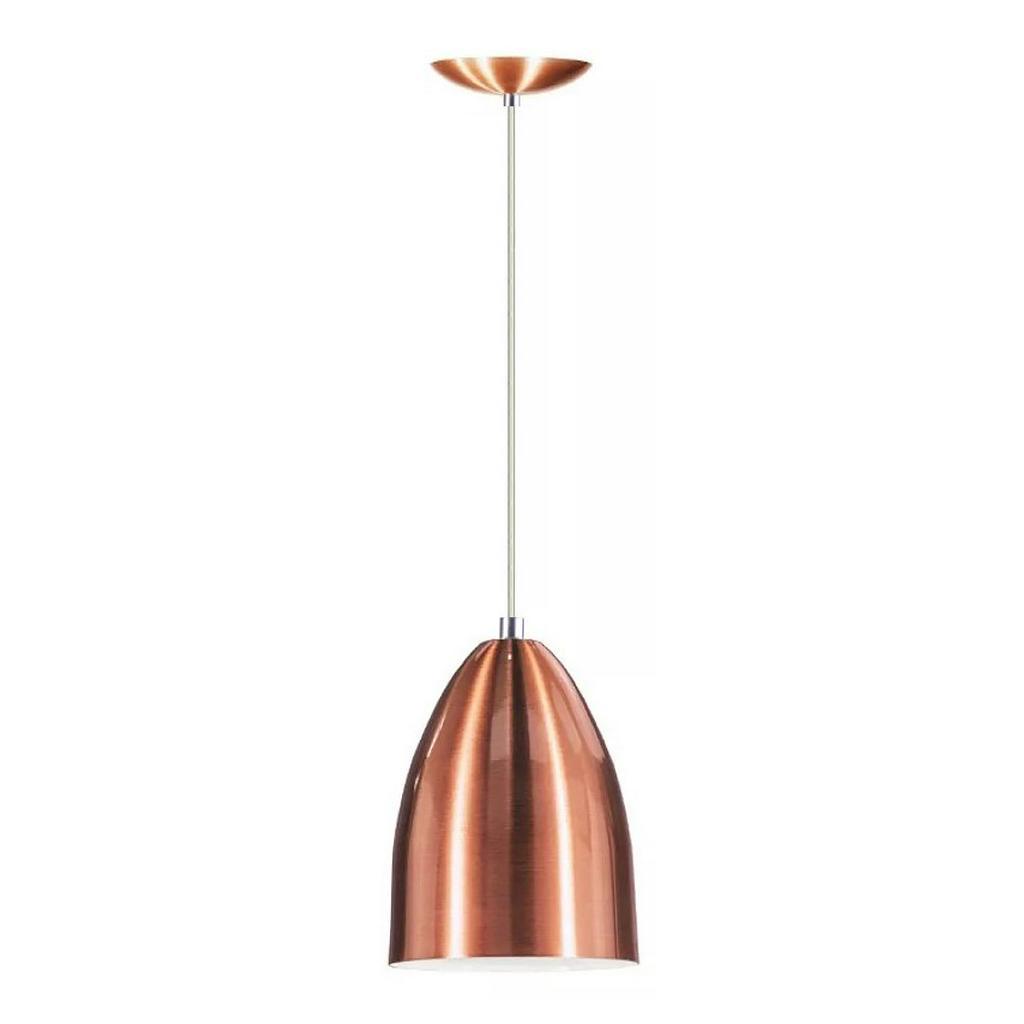 Lustre Pendente Luminaria Cone de Aluminio New Cobre