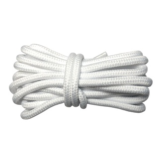 Cadarço Redondo Sintético Cor Branca Para Bota Cano Alto Tênis Com 1,80 CM Comprimento