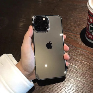 Nova Caixa Dura Eletroplatada Transparente Para iPhone 15 14 13 PRO MAX 11 12