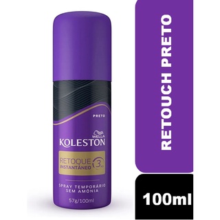 Retoque Instantâneo Spray Koleston 100ml Preto em Oferta na Shopee