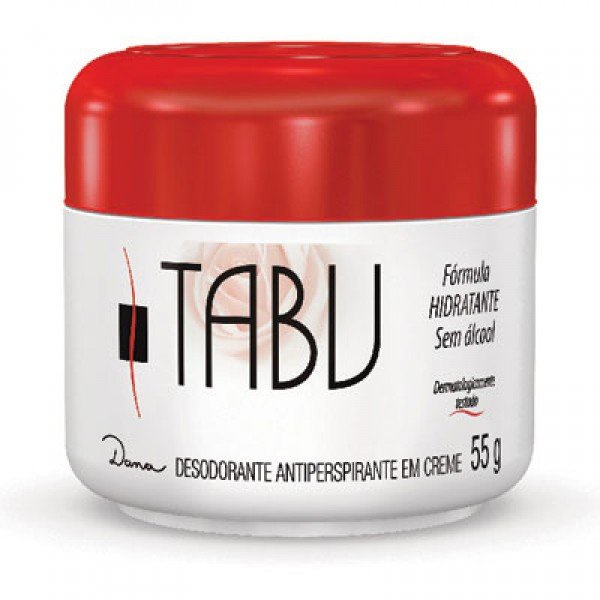 Desodorante Antitranspirante Creme Tabu Tradicional 55g - Tabu