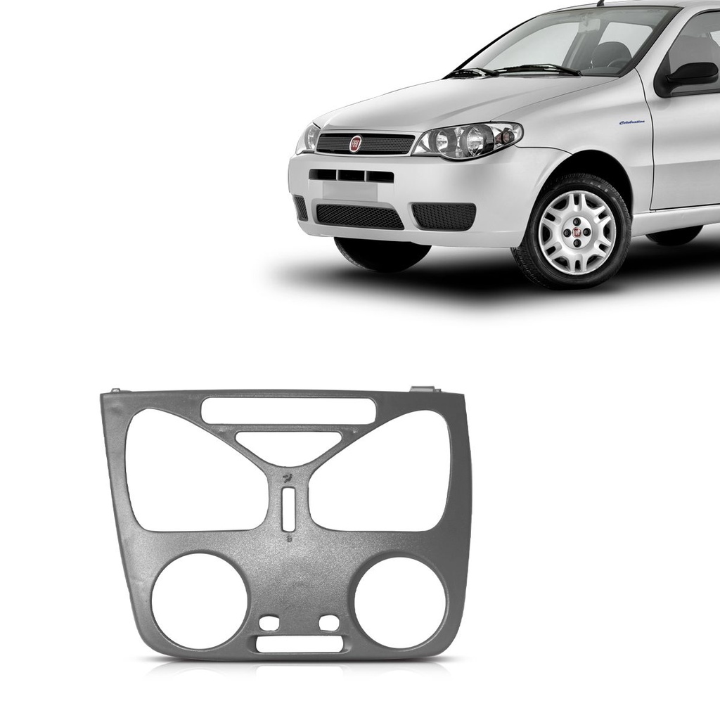 Moldura Painel Radio Palio Fire Siena 2001 2002 2003 2004 Sem Ar Condicionado em Oferta na Shopee