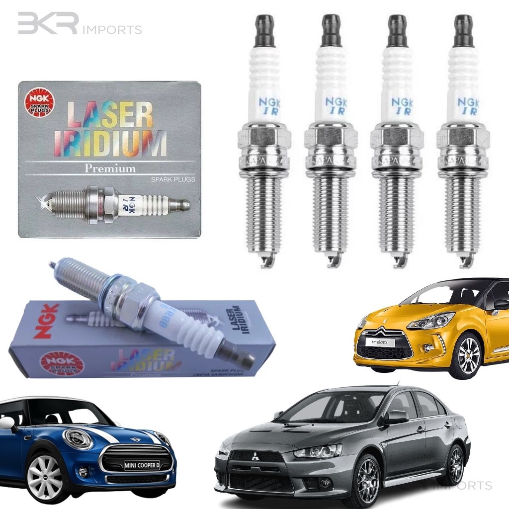 Jogo de Vela de Ignição NGK IRIDIUM EVO X THP DS3 MINI COOPER 1.6 DILKR8B6 (Mitsubishi Lancer Evolution X) em Oferta na Shopee