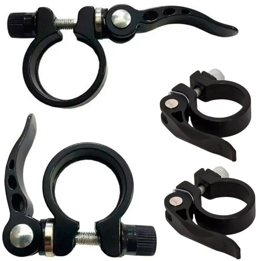 20 Abraçadeira De Canote Selim Com Blocagem Bicicleta Bike Atacado