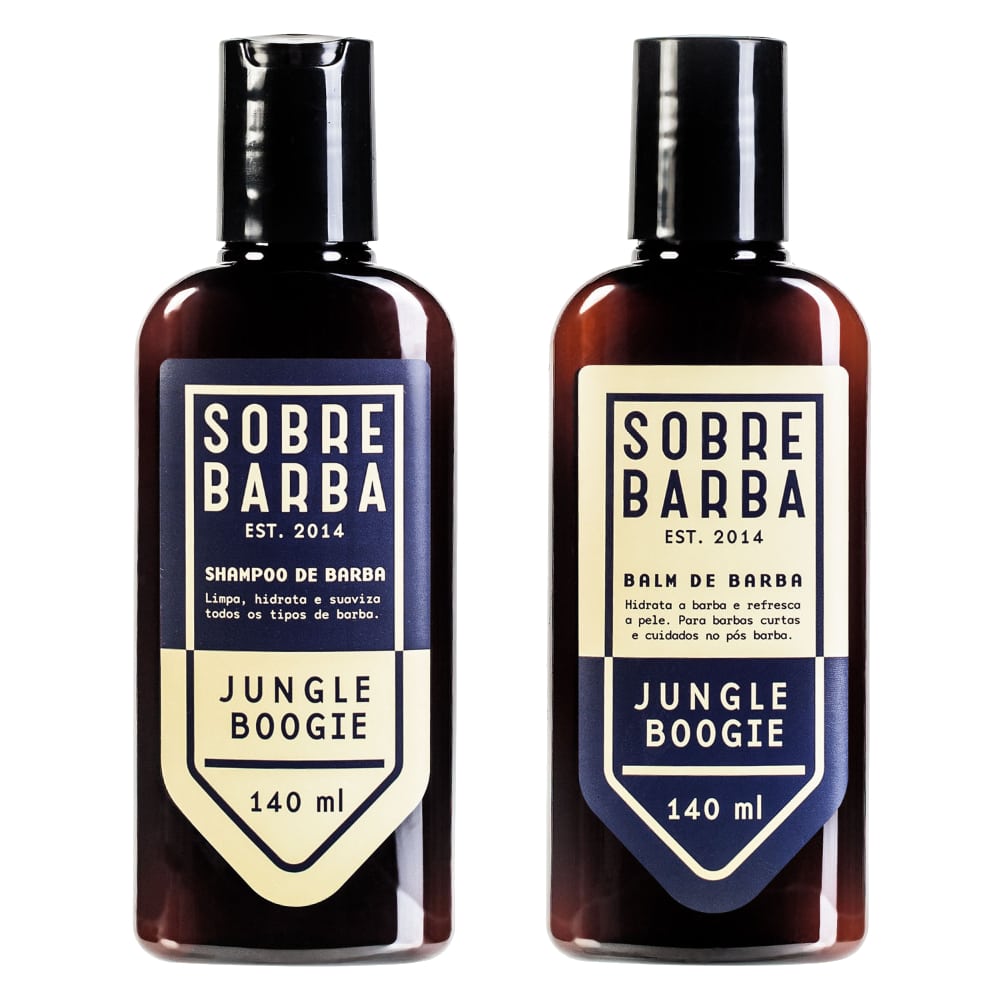 Kit Shampoo Para Barba e Balm Para Barba Jungle Boogie Sobrebarba